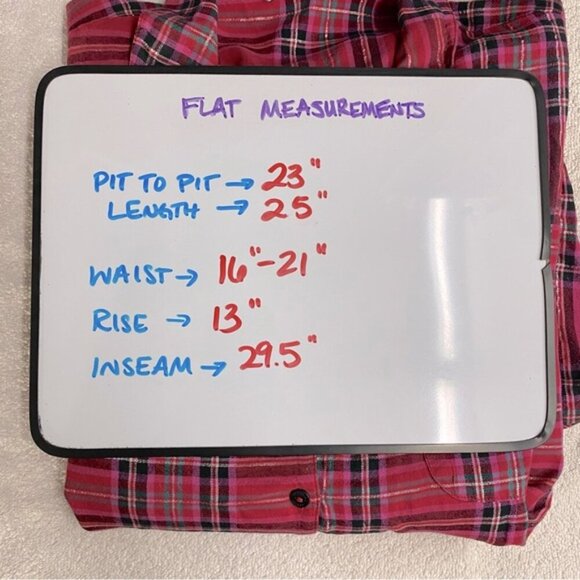 Victoria’s Secret Red Plaid Pajamas Set L - Picture 9 of 14